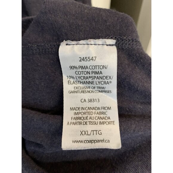 Rough Dress‎ Grey Long sleeve Shirt XXL Pima Cotton Made In Canada - Picture 3 of 5